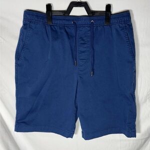Gap Shorts Mens Medium Navy Blue Chino Drawstring Stretch Casual